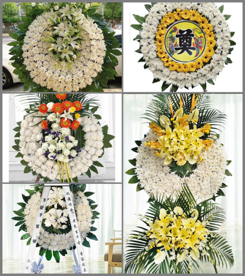 湖北孝感市应城市城北街道龚河村花圈速递